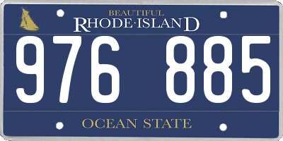 RI license plate 976885