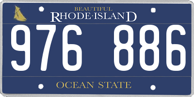 RI license plate 976886