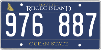 RI license plate 976887