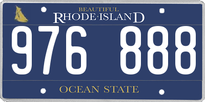 RI license plate 976888