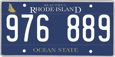RI license plate 976889