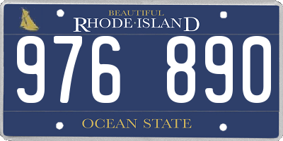 RI license plate 976890