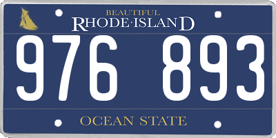 RI license plate 976893