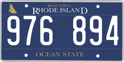 RI license plate 976894