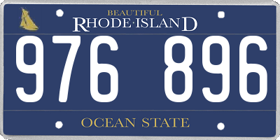 RI license plate 976896