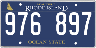 RI license plate 976897