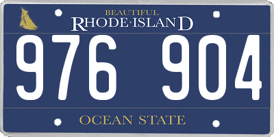 RI license plate 976904
