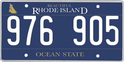 RI license plate 976905