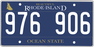 RI license plate 976906