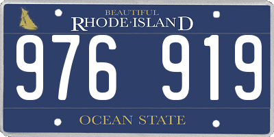 RI license plate 976919