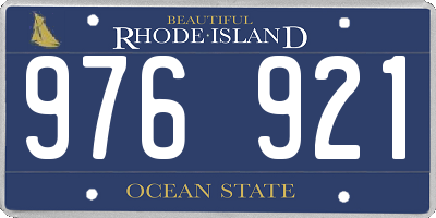 RI license plate 976921