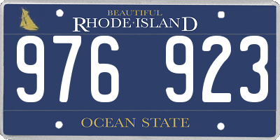 RI license plate 976923