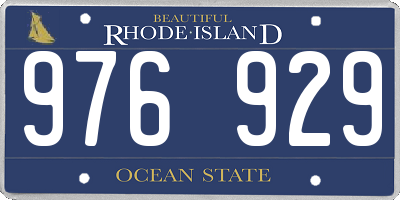 RI license plate 976929