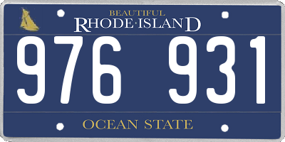 RI license plate 976931