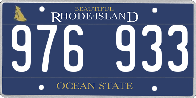 RI license plate 976933