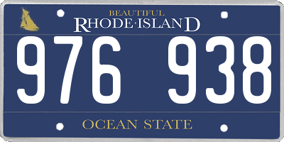 RI license plate 976938