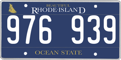 RI license plate 976939