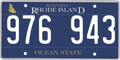 RI license plate 976943