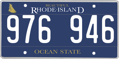 RI license plate 976946