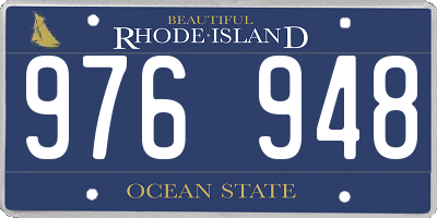 RI license plate 976948