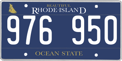RI license plate 976950