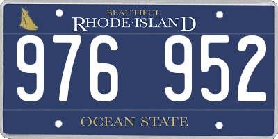 RI license plate 976952