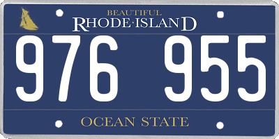 RI license plate 976955