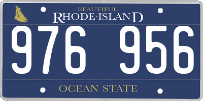RI license plate 976956