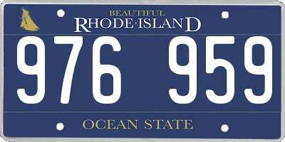 RI license plate 976959