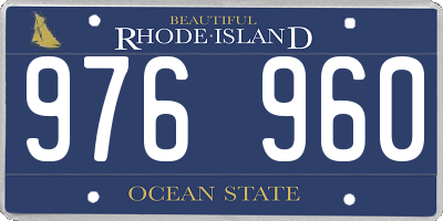 RI license plate 976960