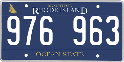 RI license plate 976963
