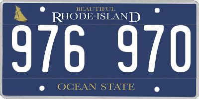 RI license plate 976970