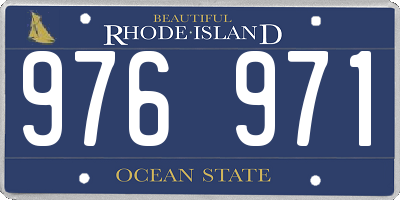 RI license plate 976971