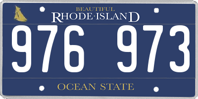 RI license plate 976973