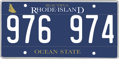 RI license plate 976974