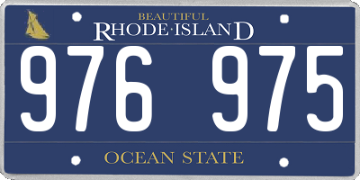 RI license plate 976975