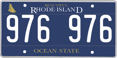 RI license plate 976976