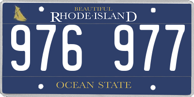 RI license plate 976977