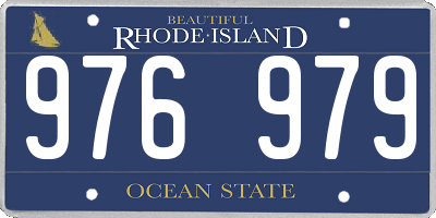 RI license plate 976979