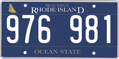 RI license plate 976981