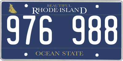 RI license plate 976988