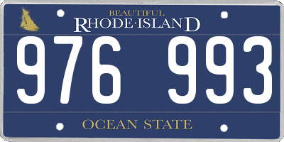 RI license plate 976993