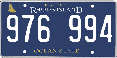 RI license plate 976994
