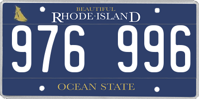 RI license plate 976996