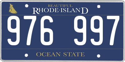 RI license plate 976997