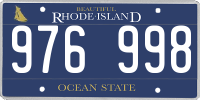 RI license plate 976998