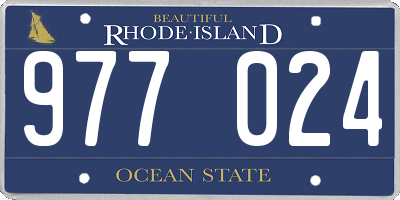RI license plate 977024