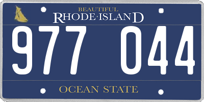 RI license plate 977044
