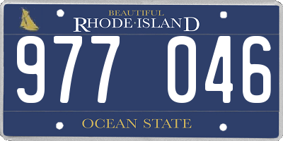 RI license plate 977046