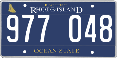 RI license plate 977048